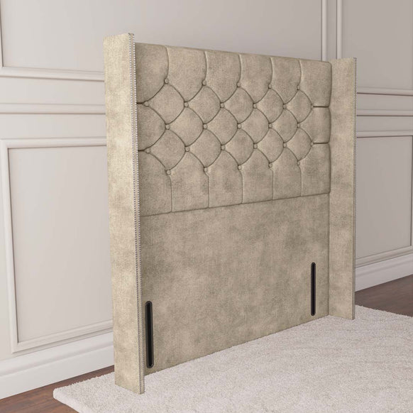 Paris Wingback Floor Standing Headboard - Almond Coniston