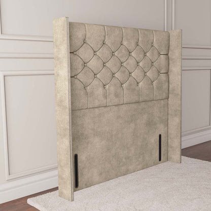 Paris Wingback Floor Standing Headboard - Almond Coniston