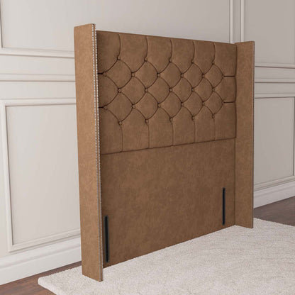 Paris Wingback Floor Standing Headboard - Mink Naples