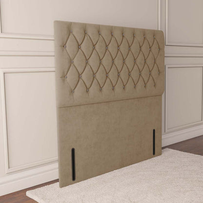 Moscow Floor Standing Headboard - Mink Plush Velvet