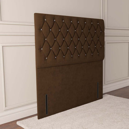 Moscow Floor Standing Headboard - Mocca Plush Velvet