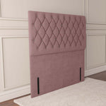 Moscow Floor Standing Headboard - Pink Plush Velvet