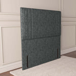 Rome Floor Standing Headboard - Charcoal Chenille