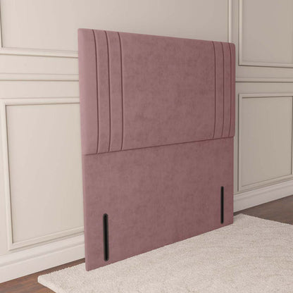 Rome Floor Standing Headboard - Pink Plush Velvet