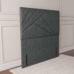 San Diego Floor Standing Headboard - Charcoal Chenille
