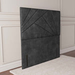San Diego Floor Standing Headboard - Charcoal Coniston