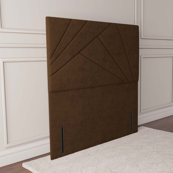San Diego Floor Standing Headboard - Mocca Plush Velvet