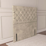 Seville Chesterfield Floor Standing Headboard - Almond Coniston