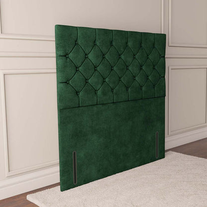 Seville Chesterfield Floor Standing Headboard - Emerald Coniston