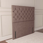 Seville Chesterfield Floor Standing Headboard - Cream Naples