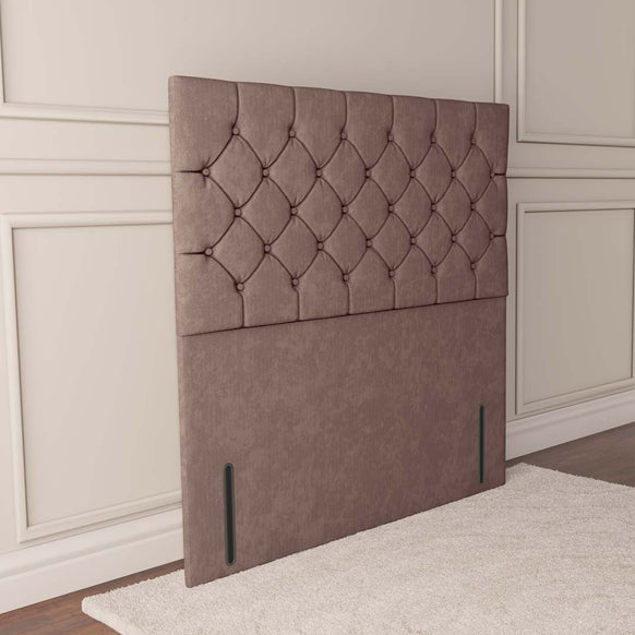 Seville Chesterfield Floor Standing Headboard - Cream Naples