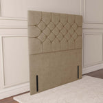 Suva Floor Standing Headboard - Mink Plush Velvet