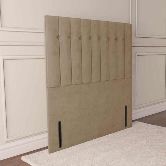 Tokyo Floor Standing Headboard - Mink Plush Velvet