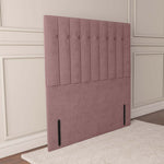 Tokyo Floor Standing Headboard - Pink Plush Velvet