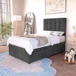 Prague Kids Divan Bed - Charcoal Coniston