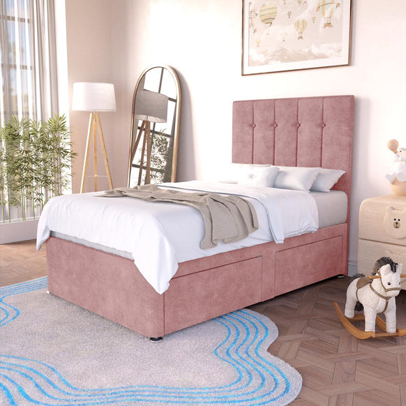 Prague Kids Divan Bed - Pink Coniston