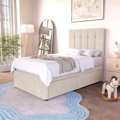 Prague Kids Divan Bed - Cream Naples