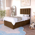 Prague Kids Divan Bed - Mocca Plush Velvet