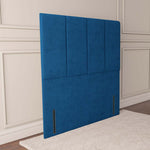 Victoria Floor Standing Headboard - Blue Plush Velvet