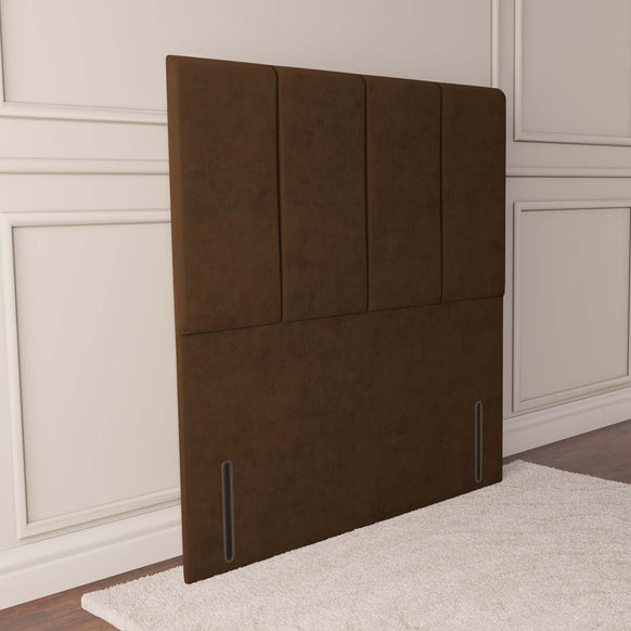 Victoria Floor Standing Headboard - Mocca Plush Velvet