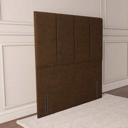 Victoria Floor Standing Headboard - Mocca Plush Velvet