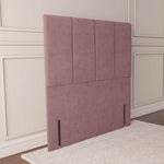 Victoria Floor Standing Headboard - Pink Plush Velvet