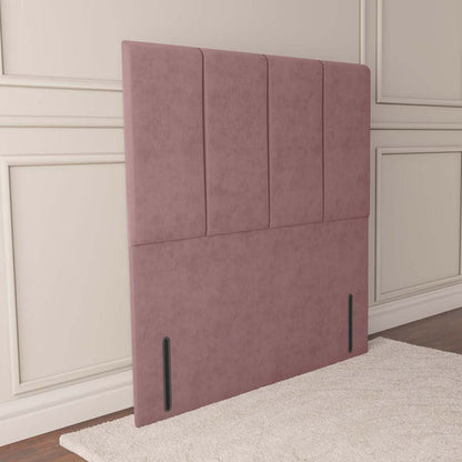 Victoria Floor Standing Headboard - Pink Plush Velvet