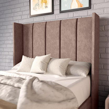 Cidra Kids Wingback Divan Bed - Mauve Naples