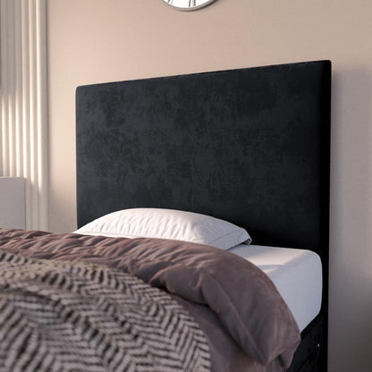Dakar Kids Divan Bed - Black Plush Velvet