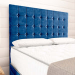 Kingston Divan Bed - Blue Plush Velvet