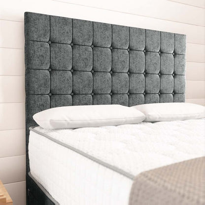 Kingston Divan Bed - Charcoal Chenille