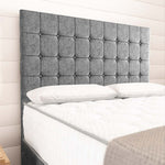 Kingston Divan Bed - Silver Chenille