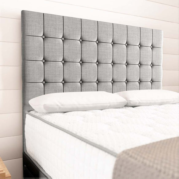 Kingston Divan Bed - Silver Linoso