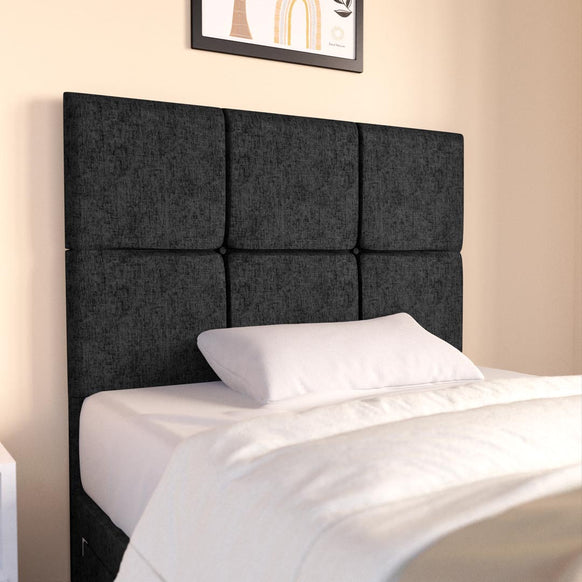 Lima Kids Divan Bed - Black Chenille