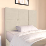 Lima Kids Divan Bed - Cream Plush Velvet
