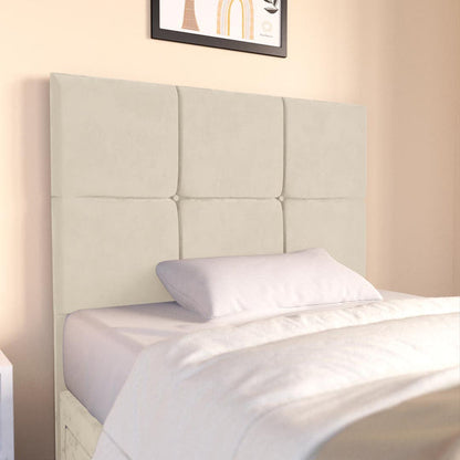 Lima Kids Divan Bed - Cream Plush Velvet