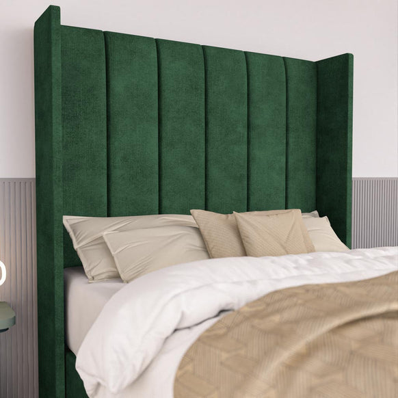 Prague Kids Wingback Divan Bed - Emerald Coniston