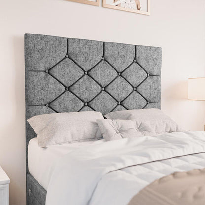 Seville Kids Chesterfield Divan Bed - Silver Chenille