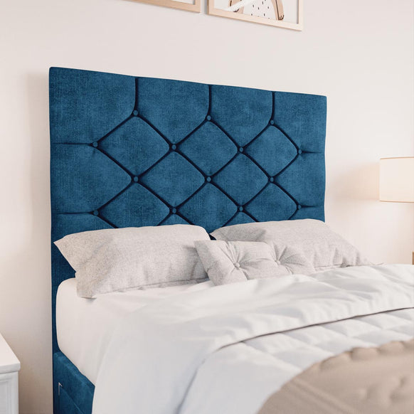 Seville Kids Chesterfield Divan Bed - Blue Coniston