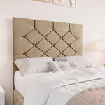 Seville Kids Chesterfield Divan Bed - Mink Plush Velvet