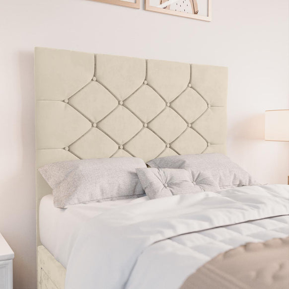 Seville Kids Chesterfield Divan Bed - Cream Plush Velvet