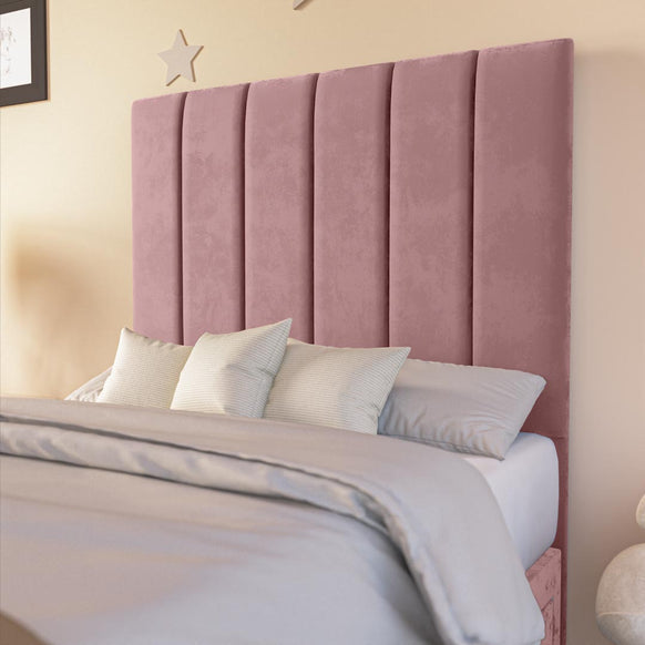 Sydney Kids Divan Bed - Pink Plush Velvet