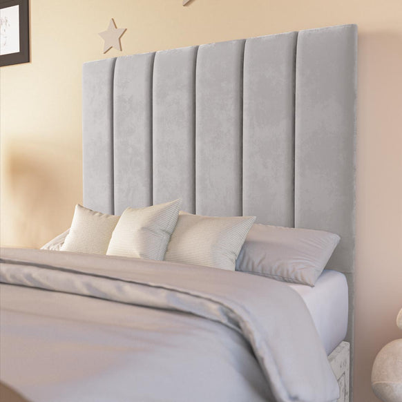 Sydney Kids Divan Bed - Silver Plush Velvet