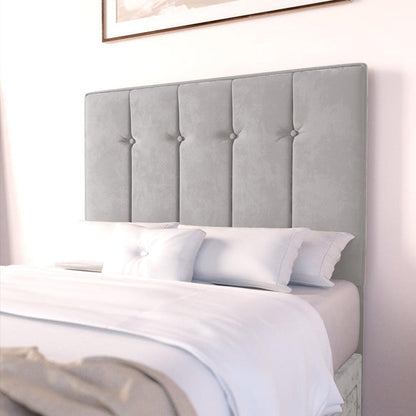 Prague Kids Divan Bed - Silver Plush Velvet