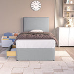 Dakar Kids Divan Bed - Silver Linoso