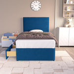 Dakar Kids Divan Bed - Blue Plush Velvet