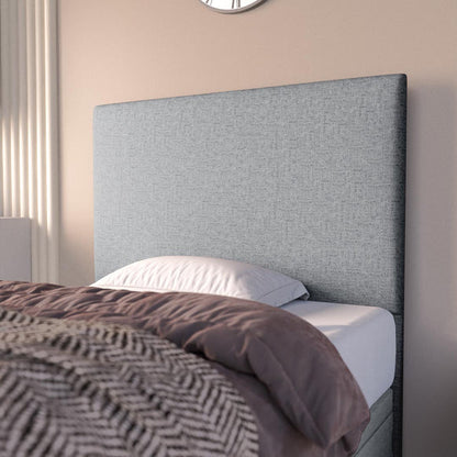 Dakar Kids Ottoman Divan Bed - Silver Chenille