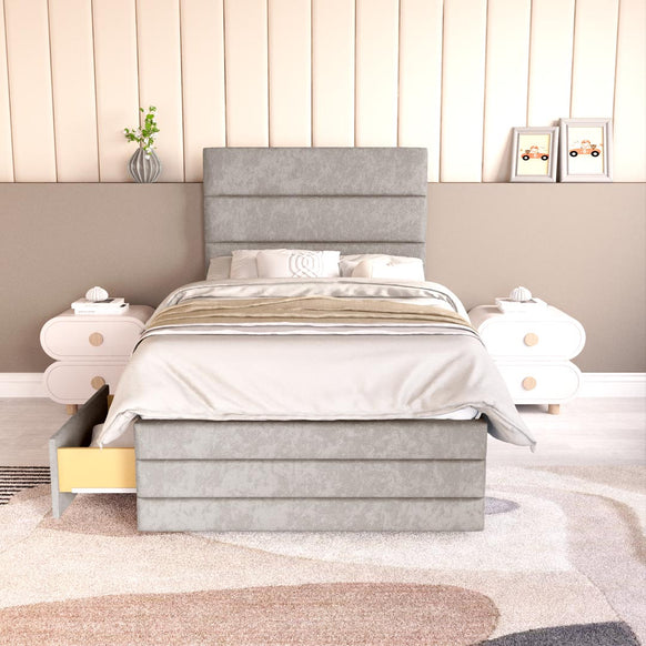 Havana Kids Divan Bed - Seal Grey Naples