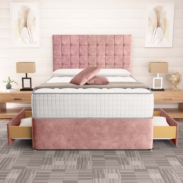 Kingston Divan Bed - Pink Coniston