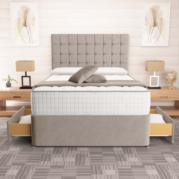 Kingston Divan Bed - Seal Grey Naples